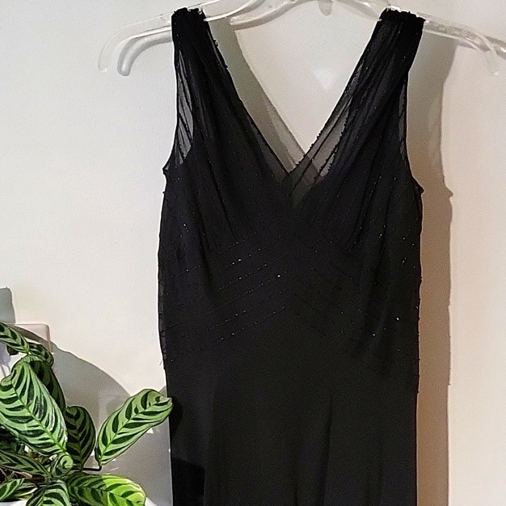 Sparkly little black dress